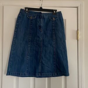 Talbots size 10 Jean Skirt